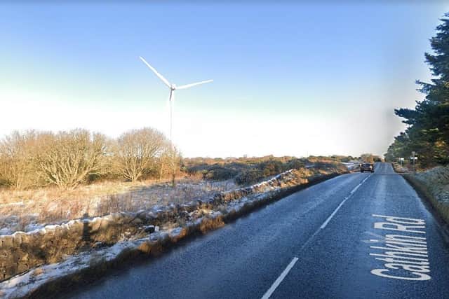 The assault happened near the large wind turbine at Cathkin Braes in Glasgow (Photo: Google Maps).