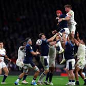 Scotland are confident of getting the better of England at the set-piece as they look for a fourth successive win in the Calcutta Cup. (Photo by Mark Thompson/Getty Images)