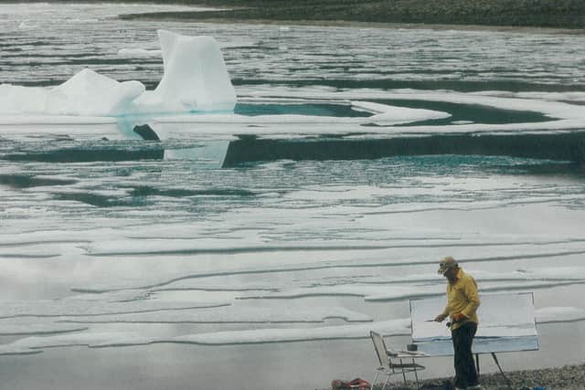 James Morrison braving the elements on Ellesmere Island in the Arctic Archipelago-