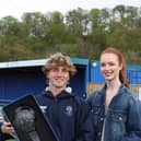 Player of the Year, Cammy Wilson with Miss Scotland, Amy Scott
