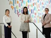 Joey Mak, Nam Gowans-Brown, and Julie Oliveira of the EICC. Picture: Stewart Attwood