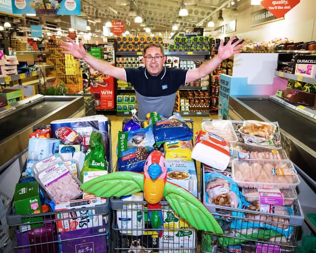 Lucky winner Paul McPherson raised £1,275.80 for The Portlethen Larder.