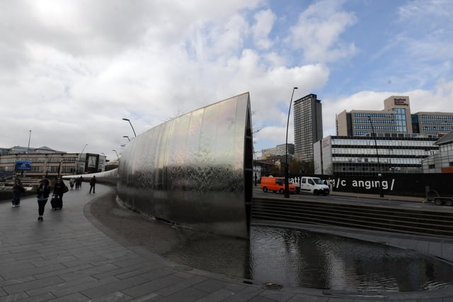 Taking the top spot, perhaps unsurprisingly is stainless steel, which played a crucial role in Sheffield's industrial past. The Cutting Edge sculpture outside the Sheffield railway station weighs approximately 80 tonnes and is one of the largest stainless steel sculptures in the UK.