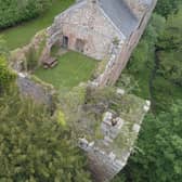 The ruined East Range of Rosslyn Castle will now be covered with a roof to prevent further water damage. PIC: Contributed.