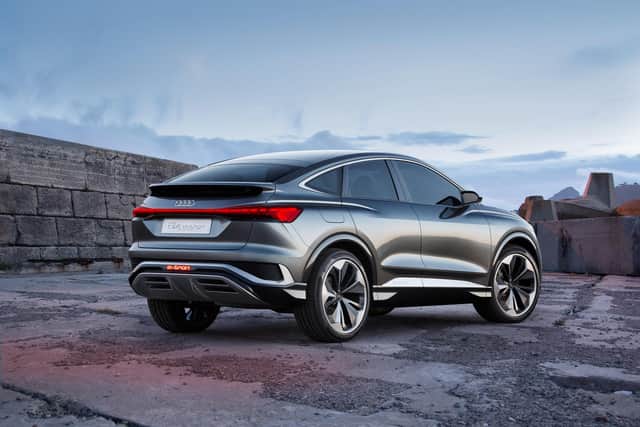 The principal design changes to the Q4 Sportback e-tron are at the rear of the car
