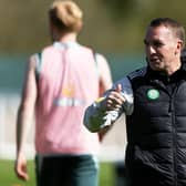 Celtic manager Brendan Rodgers during a training session at Lennoxtow on Friday. (Photo by Craig Williamson / SNS Group)