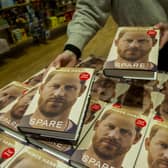 The tell all book by Prince Harry titled Spare, goes on sale worldwide at Watrerstones, Princes Street, Edinburgh put the book out on display and also sort the window display
