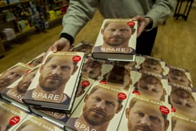 The tell all book by Prince Harry titled Spare, goes on sale worldwide at Watrerstones, Princes Street, Edinburgh put the book out on display and also sort the window display