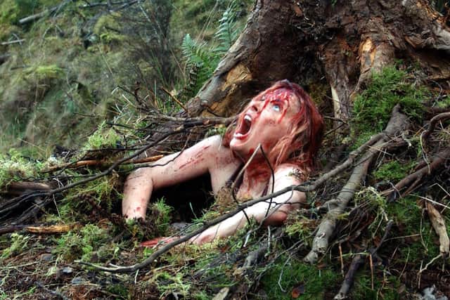 Shauna Macdonald in horror film, The Descent, 2005. Pic: Celador/Pathe/Kobal/Shutterstock