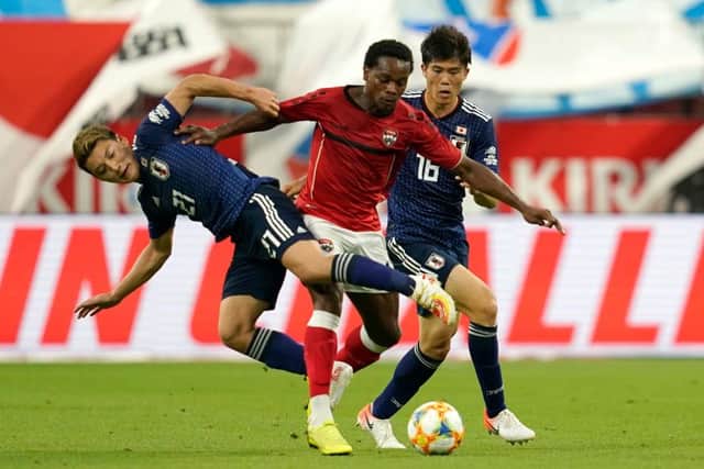 Levi Garcia, who has been linked with Celtic, in action for Trinidad and Tobago. (Photo by Toru Hanai/Getty Images)