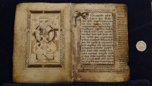 The Book of Deer, which dates to between the 8th and 10th Century and contains the earliest example of written Scottish Gaelic, is coming back to Scotland to go on show.PIC: The Book of Deer Project.