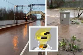 A number of routes in the west of Scotland are flooded.
