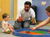 Scottish National Party leadership candidate Humza Yousaf at the launch of his early years childcare strategy, at Dr Bell's Family Centre in Leith.
