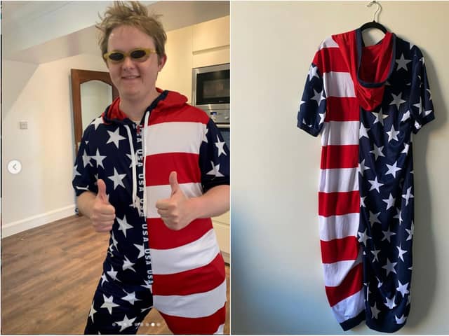 Lewis Capaldi has gifted this outfit to a Scottish children's charity. Pictures taken from Lewis Capaldi's Instagram account.
