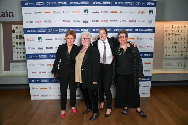 Nicola Sturgeon, Val McDermid, Hannah Bardell and Jo Sharp at the Natural History Museum, London, 2023. Pic: Eamonn M. McCormack/Getty Images
