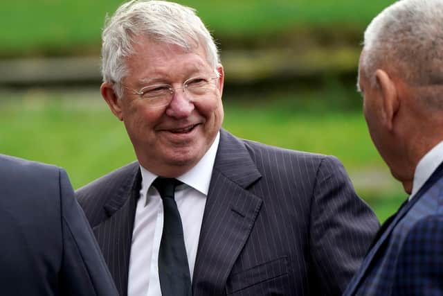 Former Manchester United manager Sir Alex Ferguson spoke at the memorial service for Walter Smith at Glasgow Cathedral.
