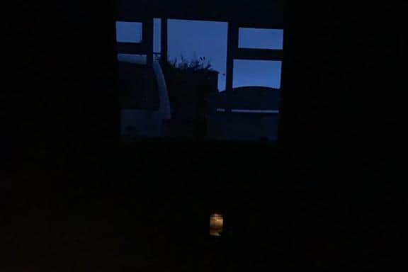 Edinburgh resident, Vicki Walker, tweeted this picture yesterday evening saying: "My current view #powercut".