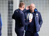 Scotland head coach Gregor Townsend and stand-off Finn Russell.