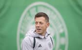 Callum McGregor trains for Celtic ahead of Saturday's league match at home to Kilmarnock.