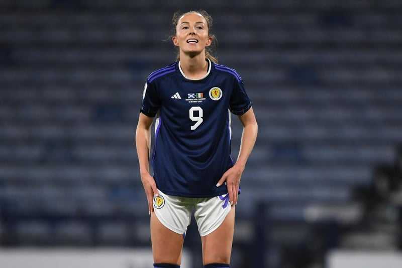 While we are more used to her silky skills and breathtaking ability on the ball, it was her battle and energy that helped Scotland most today.