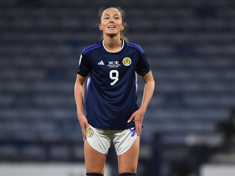 While we are more used to her silky skills and breathtaking ability on the ball, it was her battle and energy that helped Scotland most today.
