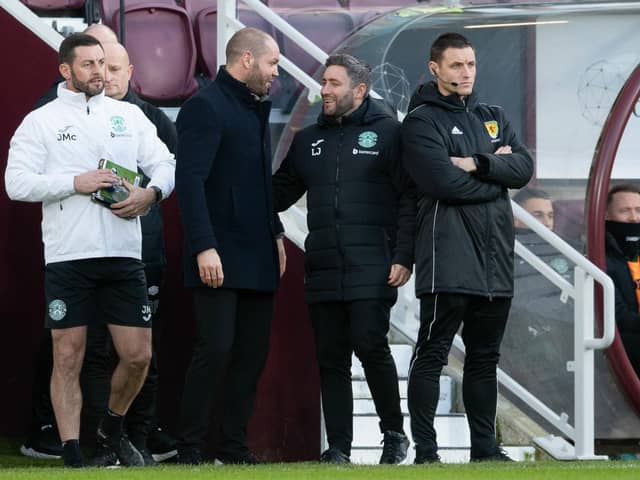 Hearts manager Robbie Neilson and Hibs boss Lee Johnson will do battle once again next weekend.