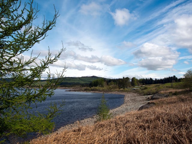 There are plenty of lovely walks in the enormous Galloway Forest Park but one of the nicest during winter starts at Clatteringshaws Visitor Centre. The two hour trail takes in Clatteringshaws Loch, Bruce's Stone (commemorating Robert the Bruce's victory at the Battle of Glen Trool in 1307), winter woodland and the 'Loch View hike' offering spectacular vistas of the surrounding countryside.