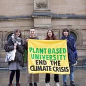 The student-led Plant-Based University of Edinburgh campaign group.