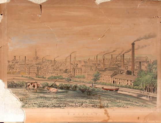 Paisley around 1820 with the textile town at the heart of the working class unrest as better rights and conditions were demanded by skilled artisans, some who were prepared to use military-style force to secure them. PIC: Paisley Heritage Centre.