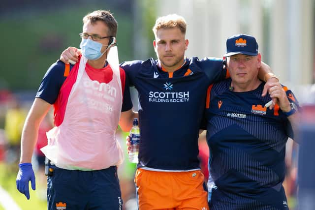 Edinburgh's Jaco van der Walt is available for selection after recovering from the head knock he sustained against Newcastle Falcons. Picture: Bruce White/SNS