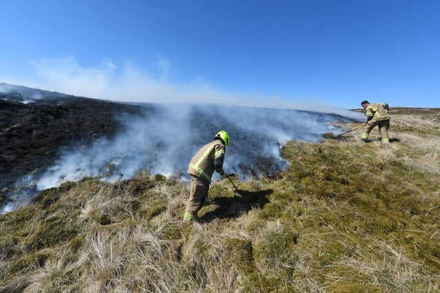 Scottish Fire and Rescue Service is warning of “very high” and “extreme” wildfire risk for parts of Scotland this week.