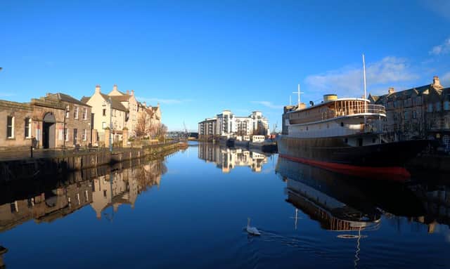 The Port of Leith, where the walking tour starts