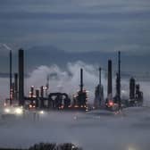 ​The future of the Grangemouth plant is shrouded in uncertainty following owner Petroineos’ announcement of plans to turn the site into a fuels import terminal (Picture: Lisa Ferguson)