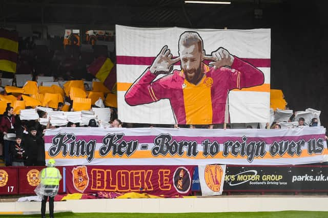 Kevin van Veen is a massive fan favourite of the Motherwell faithful. (Photo by Craig Foy / SNS Group)