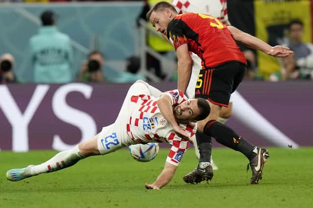 Celtic right-back Josip Juranovic and his Croatia team-mates held firm under pressure from Belgium.