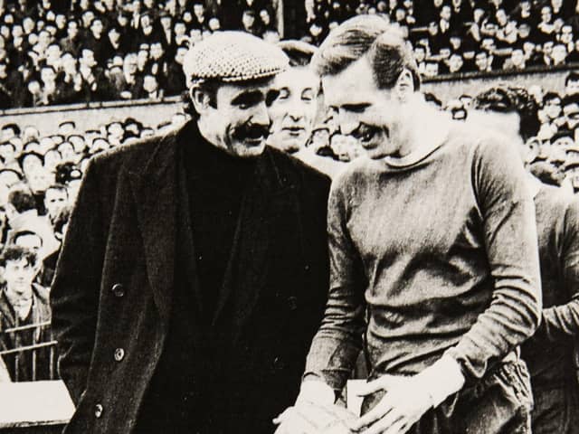 Billy McNeil and Sean Connery at a game in 1967. Picture: NationalWorld