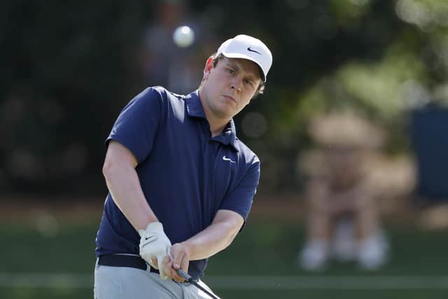Bob MacIntyre chips during the second round of The Players Championship on the Stadium Course at TPC Sawgrass in Ponte Vedra Beach, Florida.Picture: Mike Ehrmann/Getty Images.