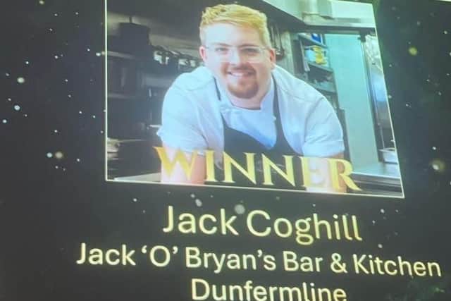 Jack is delighted to win the prestigious Scottish Excellence Young Chef of the Year title