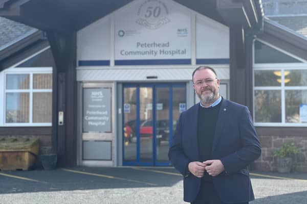 The Banff and Buchan MP was given a tour of Peterhead Community Hospital.