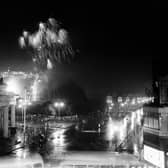 Festival fireworks open the 18th Edinburgh International Festival of Music and Drama in 1964.
