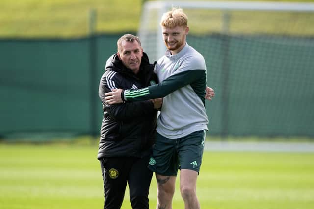 Celtic manager Brendan Rodgers has been impressed with Liam Scales this season.