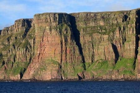 Ominous: St John's Head is a towering sea cliff looming over the North See
Pic: VisitScotland