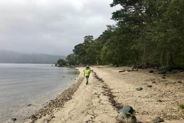 The beach at Inchconnachan Island. PIC: Contributed.