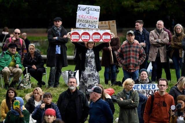 Police in Edinburgh have issued a warning to protesters planning to attend a demonstration outside the Scottish Parliament next week that they will be in breach of coronavirus legislation. (Photo by Jeff J Mitchell/Getty Images)