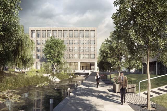 A new public park, play areas and gardens are being created as part of the expansion of Edinburgh Park.