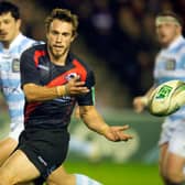 Mike Blair in action for Edinburgh during their memorable Heineken Cup win over Racing Metro in the 2011-12 season.