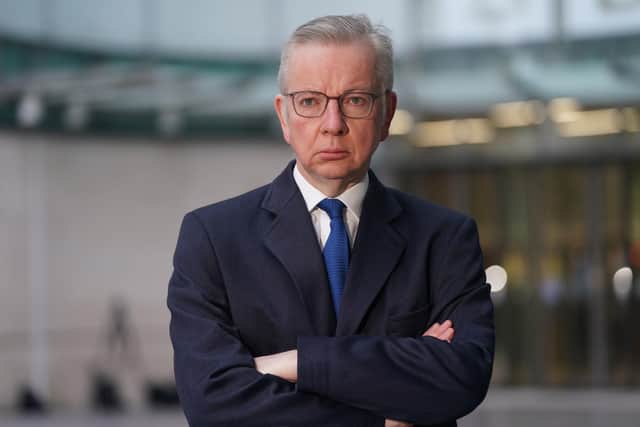 Levelling up, housing and communities, Michael Gove has outlined the UK government's definition of extremism. Picture: Lucy North/PA Wire