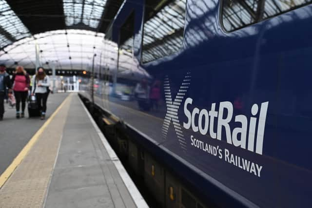 ScotRail passenger numbers fell by up to 95 per cent during pandemic lockdowns. Picture: John Devlin