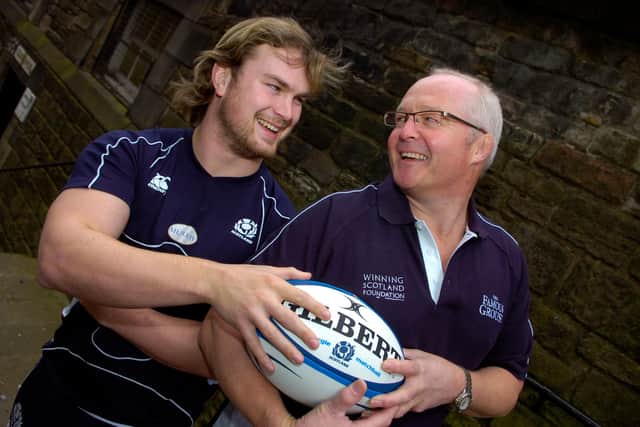 Deans with fellow hooker Fergus Thomson in 2008