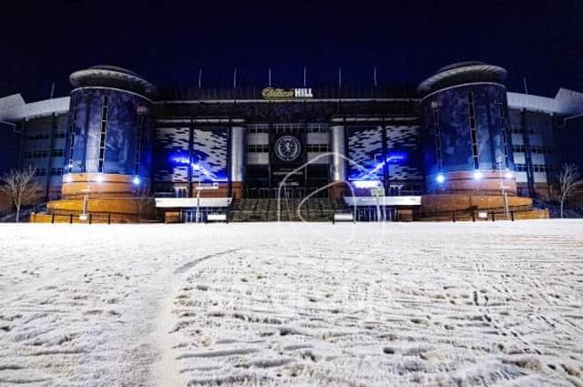 Hampden officials decided to suspend football for three weeks on Monday. (Photo by Ross MacDonald / SNS Group)